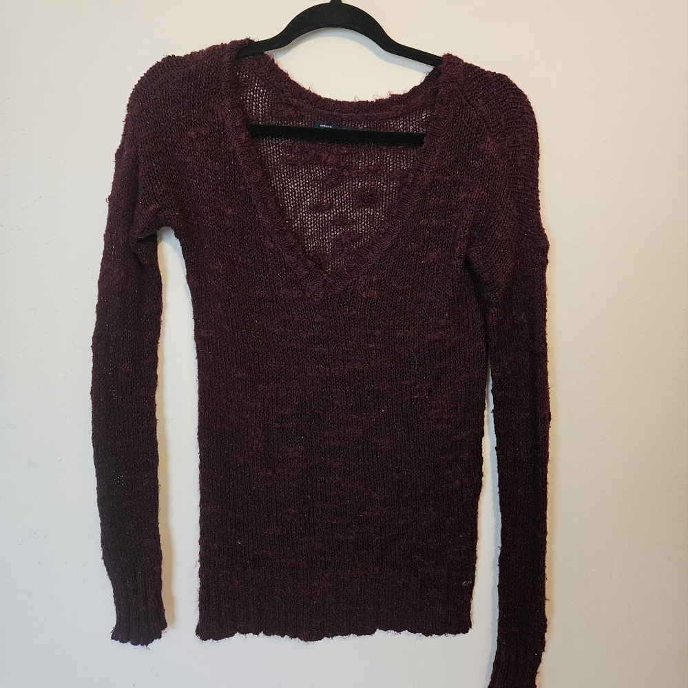 Women's Burgundy Sweater